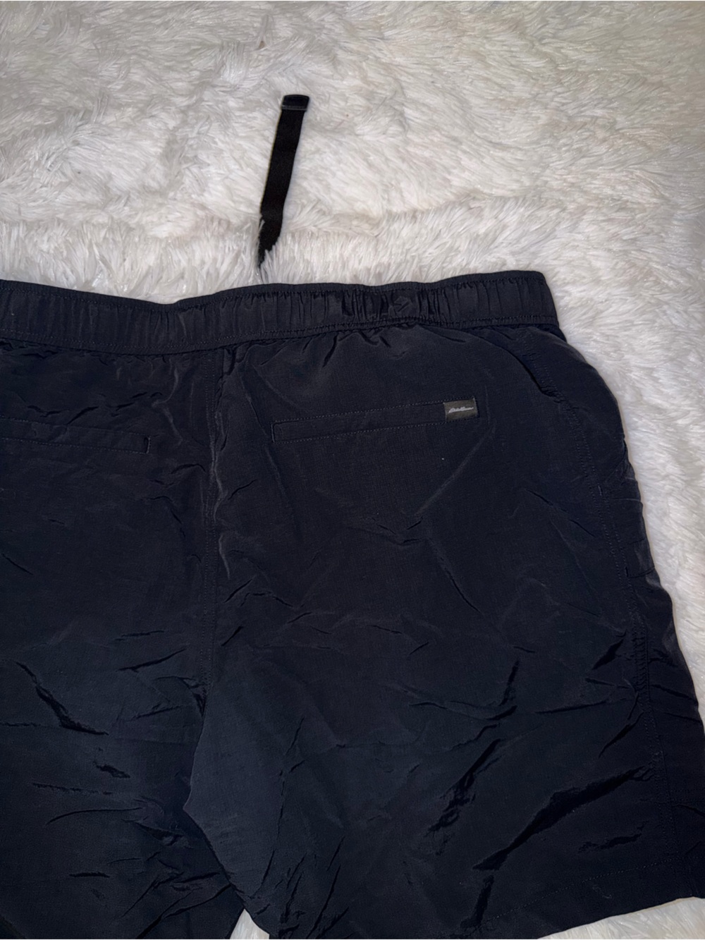 Eddie Bauer Hiking Shorts Black size XL with attached belt